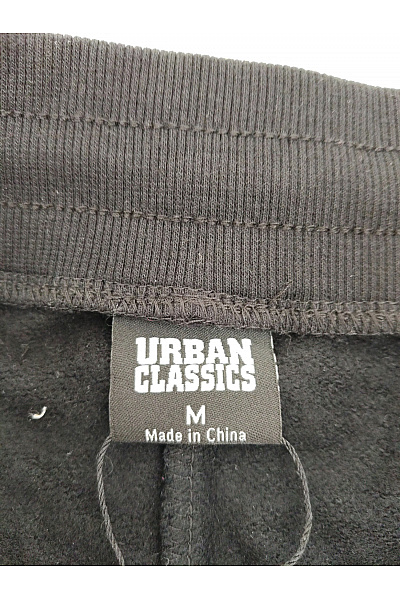 URBAN CLASSICS Černobílé bavlněné tepláky s lampasem Velikost M | URBAN CLASSICS | obrázek 7