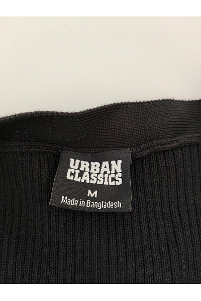 URBAN CLASSICS Černá zavinovací halenka s dlouhými zvonovými rukávy Velikost M | URBAN CLASSICS | obrázek 6
