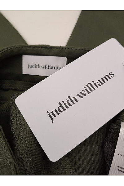 Judith Williams Dámské khaki koženkové kalhoty s vysokým pasem a kapsami Vel. DE 38 | Judith Williams | obrázek 8