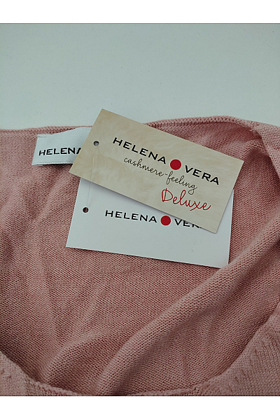 HELENA VERA Růžový dámský pulovr s copánkovým vzorem srdce Velikost DE 44 | HELENA VERA | obrázek 7