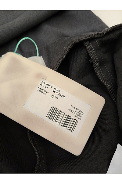 PFEFFINGER Černé elegantní společenské kalhoty s puky Velikost DE 42 | PFEFFINGER | obrázek 9