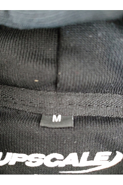 Černá bavlněná mikina s kapucí a potiskem holubice Vel. M | Unimoda | obrázek 5