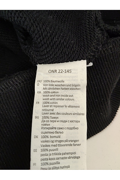 Černá bavlněná mikina s kapucí a potiskem holubice Vel. M | Unimoda | obrázek 6