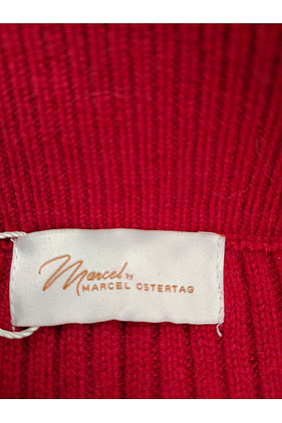Marcel by Ostertag Červená vlněná áčková sukně ke kolenům Vel. DE 44 | Marcel by Marcel Ostertag | obrázek 4