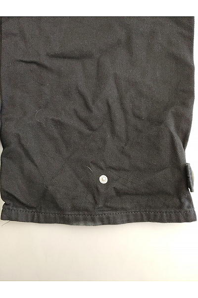 def Pánské černé bavlněné cargo kalhoty s kapsami na stehnech Velikost 2XL | def | obrázek 6