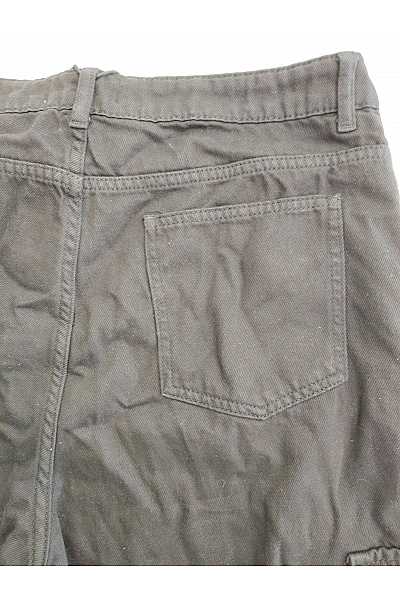 def Pánské černé bavlněné cargo kalhoty s kapsami na stehnech Velikost 2XL | def | obrázek 8