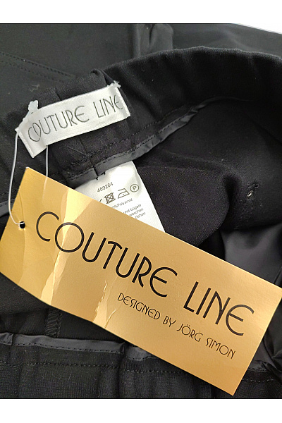 COUTURE LINE Černé elegantní rovné kalhoty s kapsami a pružným pasem Vel. DE 44 | COUTURE LINE | obrázek 7