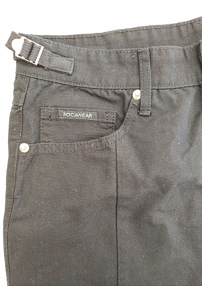 ROCAWEAR Černé bavlněné kalhoty s vysokým pasem Velikost US S | ROCAWEAR | obrázek 3