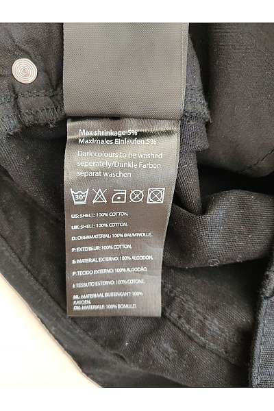 ROCAWEAR Černé bavlněné kalhoty s vysokým pasem Velikost US S | ROCAWEAR | obrázek 6
