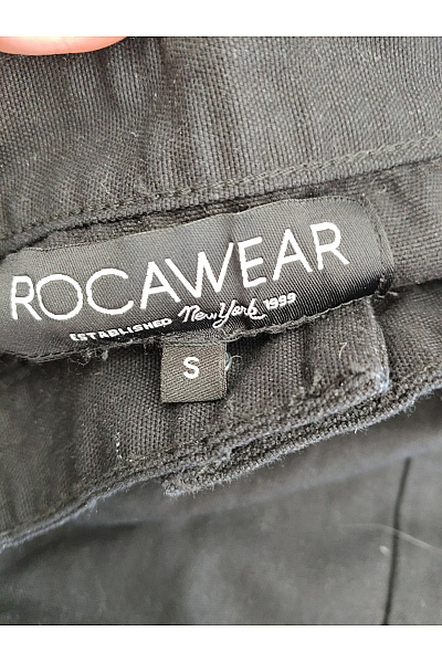 ROCAWEAR Černé bavlněné kalhoty s vysokým pasem Velikost US S | ROCAWEAR | obrázek 8