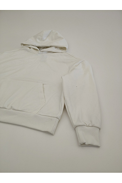 URBAN CLASSICS Bílá bavlněná oversized mikina s kapucí a klokaní kapsou Velikost S | URBAN CLASSICS | obrázek 2