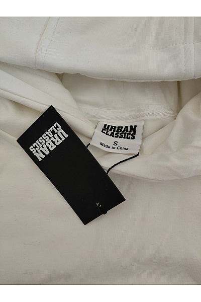 URBAN CLASSICS Bílá bavlněná oversized mikina s kapucí a klokaní kapsou Velikost S | URBAN CLASSICS | obrázek 4
