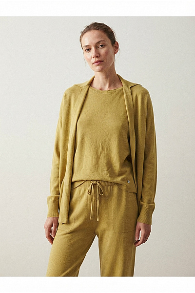 Khaki Dámský Komplet Oversized Volný Smart Casual Vel. L