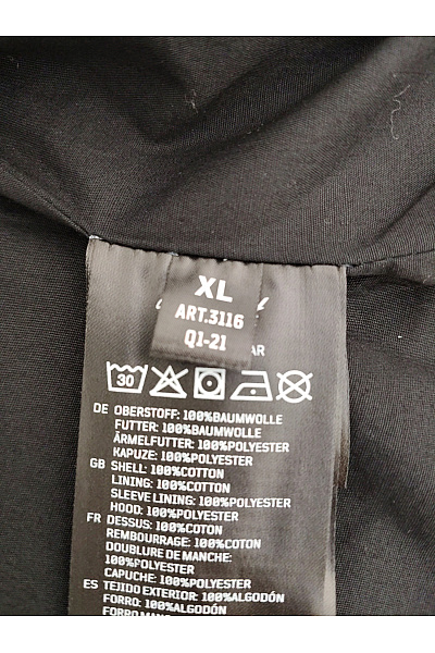 Brandit Černá bavlněná pánská bunda vojenská parka přechodová Vel. XL | Brandit | obrázek 9
