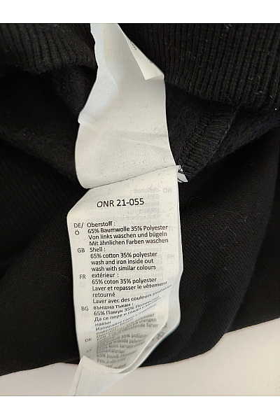 Černá bavlněná oversized mikina s kapucí přes hlavu Velikost 3XL | Unimoda | obrázek 5