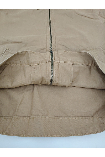 URBAN CLASSICS Pánská bavlněná bunda khaki se zipem Velikost L | URBAN CLASSICS | obrázek 5