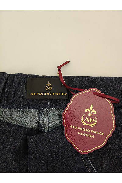 Alfredo Pauly Dámské bavlněné džíny s vysokým pasem a gumou v pase Velikost DE 44 | Alfredo Pauly | obrázek 7