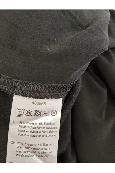COUTURE LINE Černé široké kalhoty s vysokým pasem Vel. DE 40 | COUTURE LINE | obrázek 7
