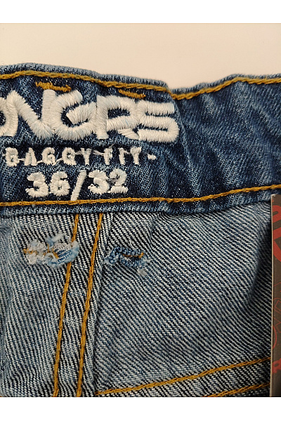 DNGRS Pánské modré cargo džíny volné Vel. US 36/32 | DNGRS | obrázek 5