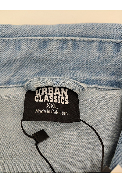 URBAN CLASSICS Pánská džínová vesta bez rukávů modrá Velikost XXL | URBAN CLASSICS | obrázek 5