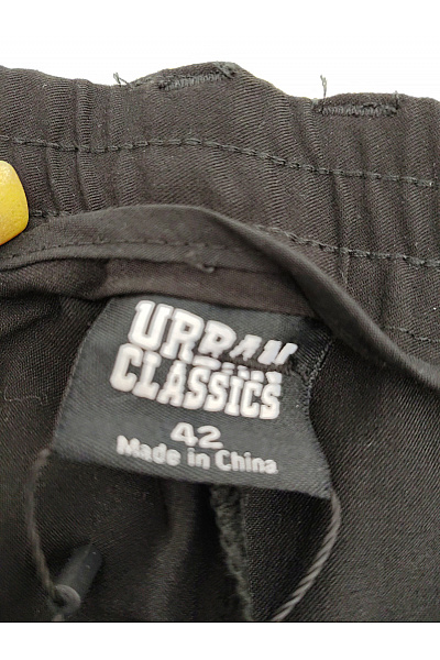 URBAN CLASSICS Černé široké společenské kalhoty s puky Vel. EU 42 | URBAN CLASSICS | obrázek 4