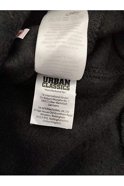 URBAN CLASSICS Dámská černá bavlněná mikina s kapucí a klokaní kapsou oversized Vel. XXL | URBAN CLASSICS | obrázek 6