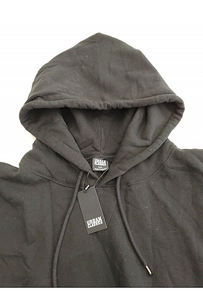URBAN CLASSICS Dámská černá bavlněná mikina s kapucí a klokaní kapsou oversized Vel. XXL | URBAN CLASSICS | obrázek 7