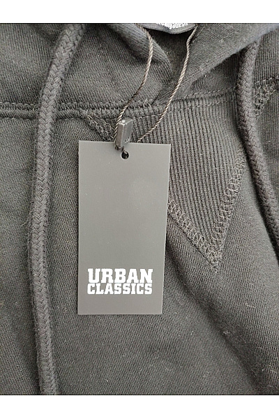 URBAN CLASSICS Dámská černá bavlněná mikina s kapucí a klokaní kapsou oversized Vel. XXL | URBAN CLASSICS | obrázek 8