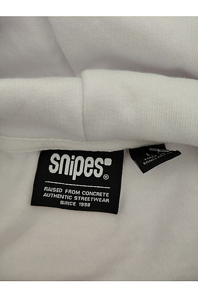 snipes Bílá dámská mikina s kapucí a potiskem Vel. L | snipes | obrázek 5