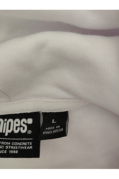 snipes Bílá dámská mikina s kapucí a potiskem Vel. L | snipes | obrázek 6