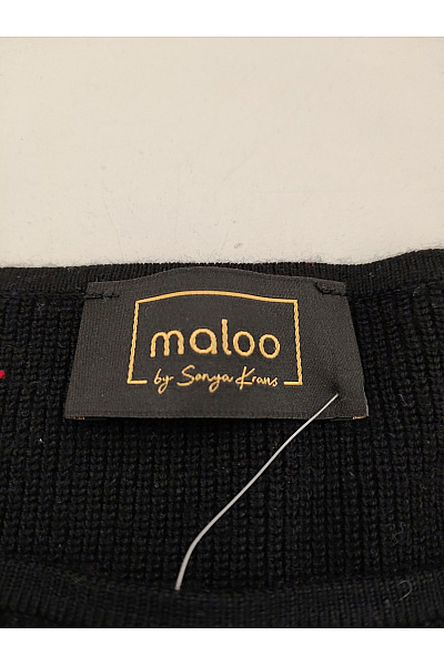 maloo Černý pletený pulovr s perličkami Vel. DE 38 | maloo | obrázek 4