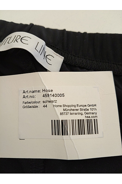 COUTURE LINE Černé široké kalhoty s vysokým pasem a kapsami Vel. DE 44 | COUTURE LINE | obrázek 8