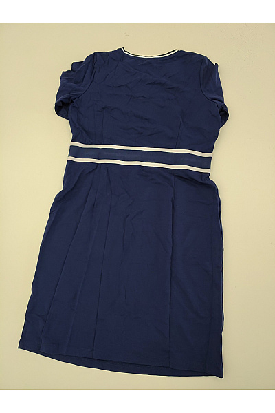 fiora blue Modré midi šaty s dlouhým rukávem elegantní Vel. DE 38 | fiora blue | obrázek 4