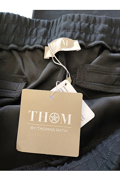 THOM By Thomas Rath Dámské černé široké kalhoty s kapsami Velikost DE 22 | THOM By Thomas Rath | obrázek 6
