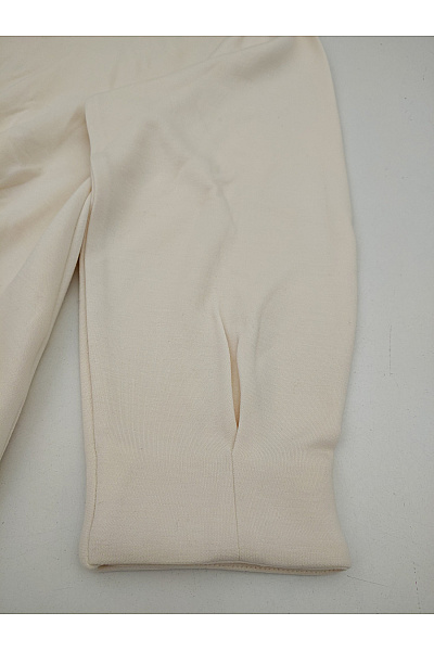 Belinda Gold Béžové dámské tričko s dlouhým rukávem oversize basic Vel. DE 38 | Belinda Gold | obrázek 2