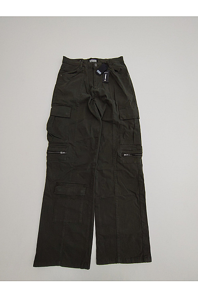 URBAN CLASSICS Khaki Cargo Kalhoty S Kapsami Bavlněné Velikost 31