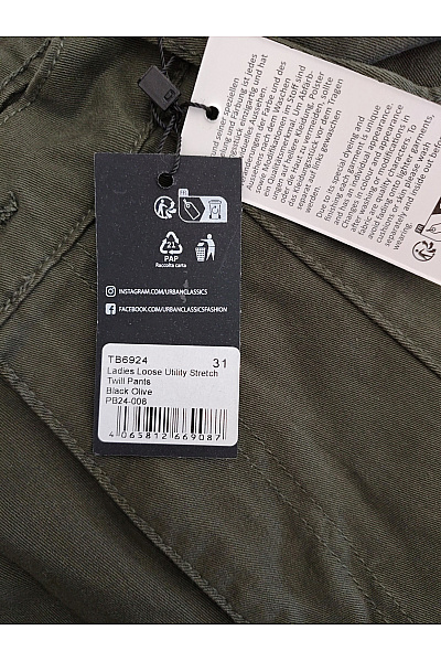 URBAN CLASSICS Khaki cargo kalhoty s kapsami bavlněné Velikost 31 | URBAN CLASSICS | obrázek 6