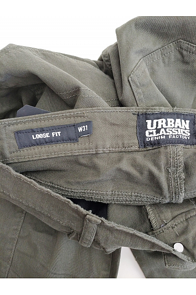 URBAN CLASSICS Khaki cargo kalhoty s kapsami bavlněné Velikost 31 | URBAN CLASSICS | obrázek 10