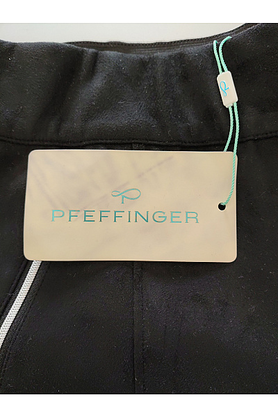 PFEFFINGER Černé elegantní kalhoty s kapsami a pružným pasem Vel. DE 40 | PFEFFINGER | obrázek 5