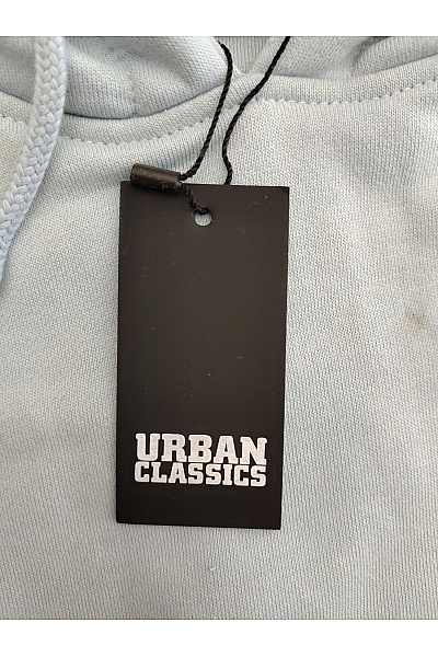 URBAN CLASSICS Pánská modrá bavlněná mikina s kapucí a klokaní kapsou Vel. S | URBAN CLASSICS | obrázek 4