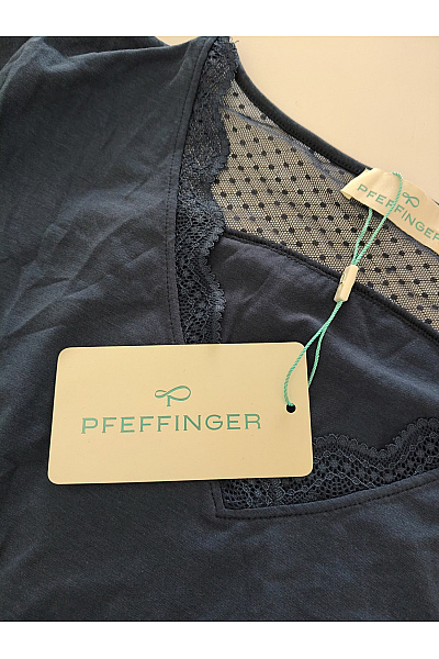 PFEFFINGER Dámské modré pyžamo s krajkou Velikost DE 42 | PFEFFINGER | obrázek 7