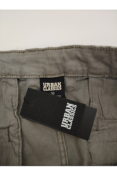 URBAN CLASSICS Dámské bavlněné cargo jogger kalhoty khaki s kapsami Vel. EU 36 | URBAN CLASSICS | obrázek 4