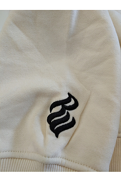 ROCAWEAR Béžová bavlněná mikina s kapucí a klokaní kapsou Vel. M | ROCAWEAR | obrázek 6