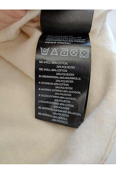 ROCAWEAR Béžová bavlněná mikina s kapucí a klokaní kapsou Vel. M | ROCAWEAR | obrázek 11