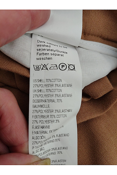 2Y PREMIUM Pánské bavlněné bermudy s řetízkem hnědé Velikost XL | 2Y PREMIUM | obrázek 6