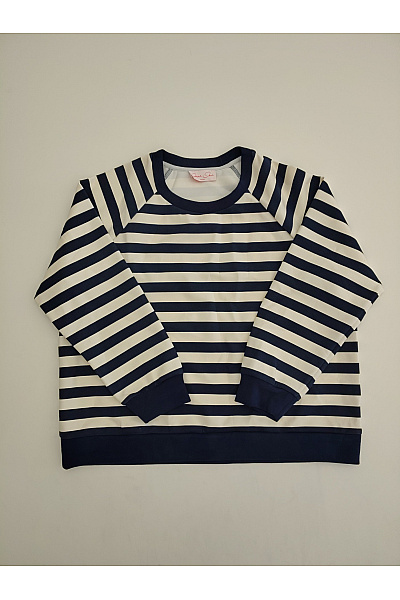 Jana Ina Dámská Pruhovaná Mikina Crewneck Velikost IT 48