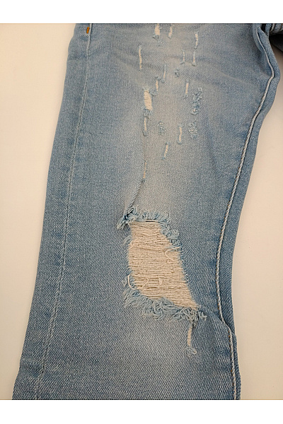 2Y PREMIUM Dámské modré skinny džíny s dírami Vel. 29 | 2Y PREMIUM | obrázek 3