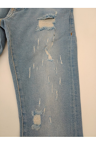 2Y PREMIUM Dámské modré skinny džíny s dírami Vel. 29 | 2Y PREMIUM | obrázek 4