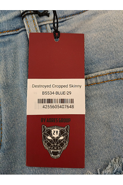 2Y PREMIUM Dámské modré skinny džíny s dírami Vel. 29 | 2Y PREMIUM | obrázek 7