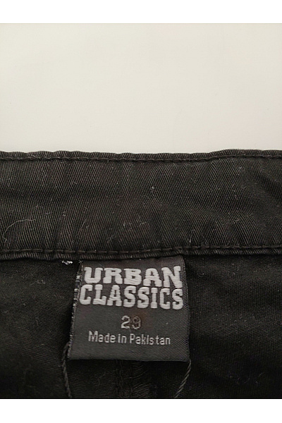 URBAN CLASSICS Dámské černé cargo kalhoty s širokými nohavicemi a kapsami Vel. 29 | URBAN CLASSICS | obrázek 5